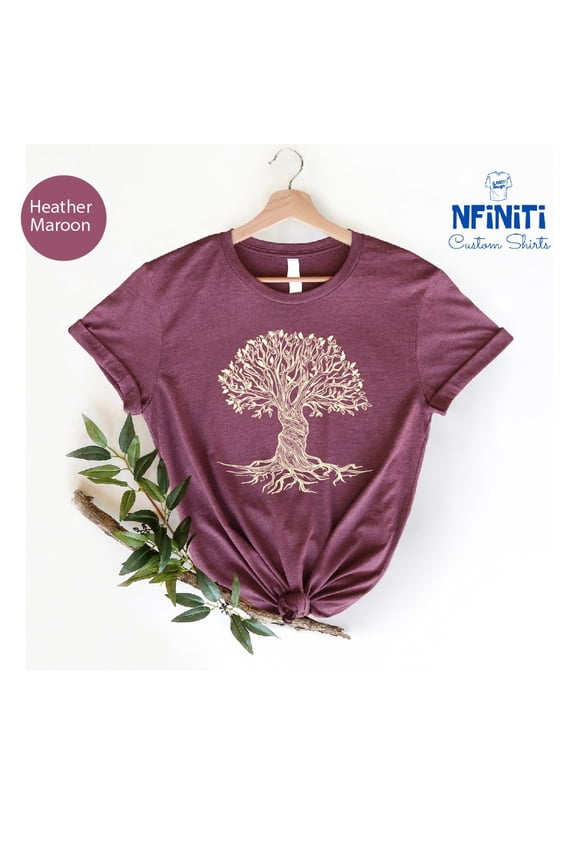 Tree Of Life Shirt: Gnarled Tree Graphic Tee All Size S-5Xl