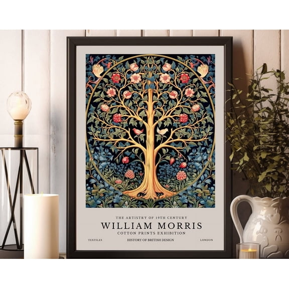Tree Of Life William Morris Print William Morris Poster William Morris Poster Vintage Wall Art Tree Of Life Wall Art Modern Wall Decor