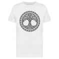 thumbnail image 1 of Tree Of Life With Floral Circle T-Shirt Men -Image by Shutterstock, Male Large, 1 of 2