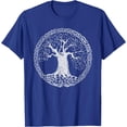 thumbnail image 1 of Tree Of Life Yggdrasil Viking Celtic Norse Myths Unisex T-Shirt for Men Women Kids Toddler,Royal Blue Color,Size YS, 1 of 5