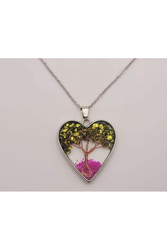 Tree Of Life necklace / Tree necklace / Pyrite  Rose Topaz / Trending necklace