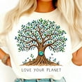 thumbnail image 1 of Tree Of Life shirt, Eco-Friendly Shirts, Love Your Planet Gifts, Nature Conservation shirt, Sustainable Earth Shirts, Tree Hugger, Green Planet, 1 of 5