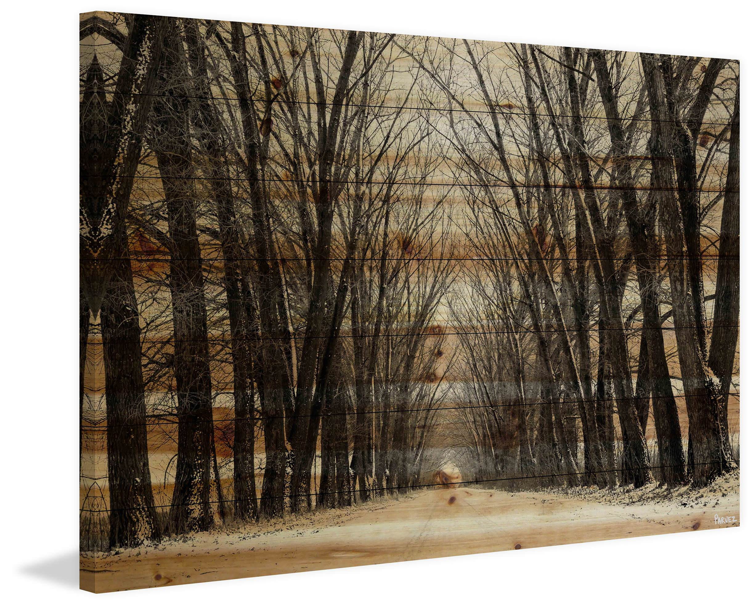 Tree Path II Painting Print on Wrapped Canvas