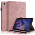 thumbnail image 1 of Tree Pattern Case for Samsung Galaxy Tab A8 10.5 inch 2022 SM-X200/X205/X207,Dteck Magnetic Premium PU Leather Hybrid Rubber Card Slot Wallet Folio Kickstand Cover with Pen Holder,Rosegold, 1 of 5