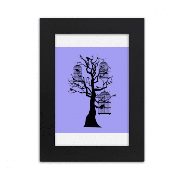 Tree Perch Branch Birdcage Desktop Photo Frame Picture Display Art Painting Exhibit