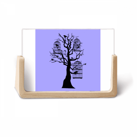 Tree Perch Branch Birdcage Photo Wooden Photo Frame Tabletop Display