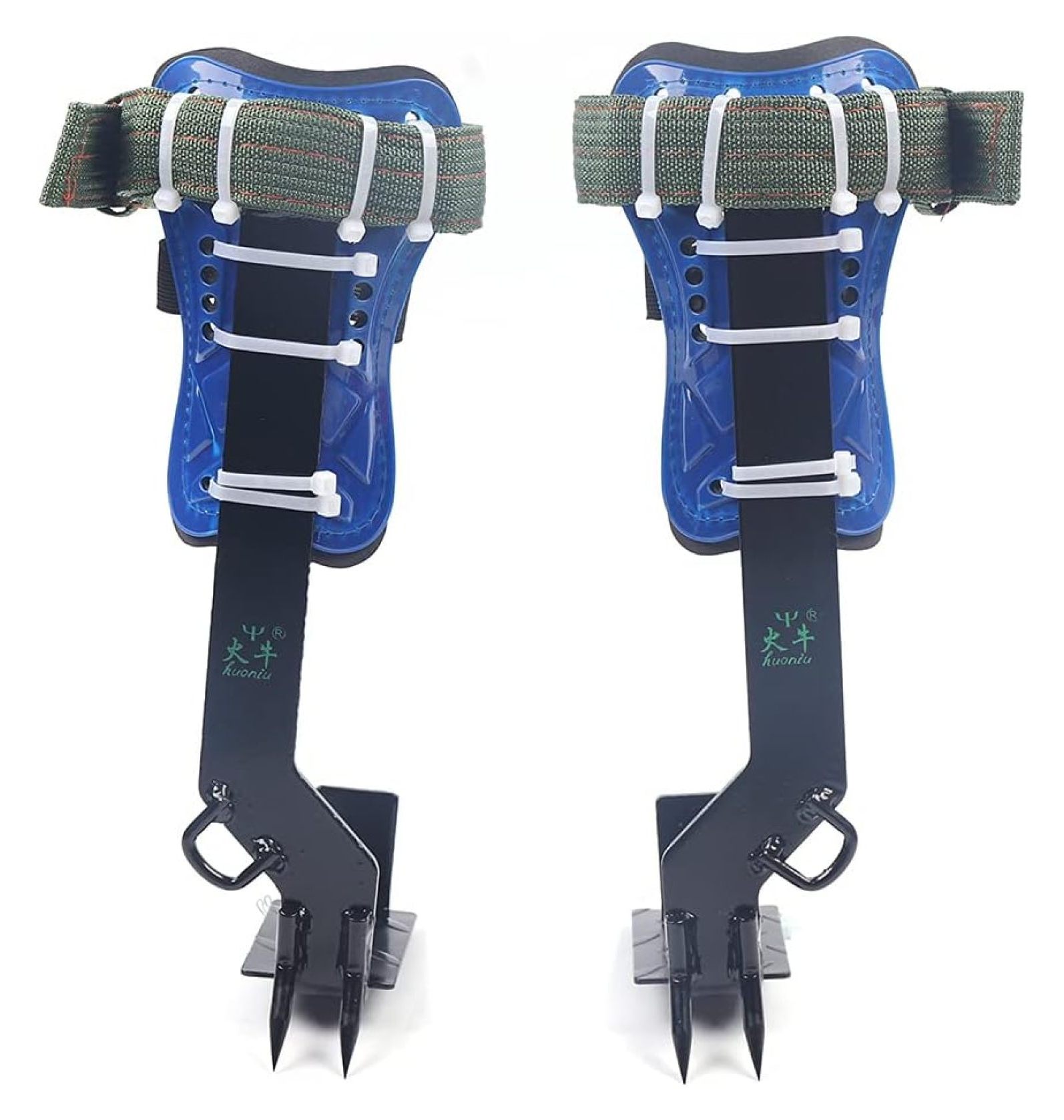 Real Spike Ropes Tree/Pole Climbing Spike Safety Belt Straps Lanyard Carabiner Ropes 2 ...
