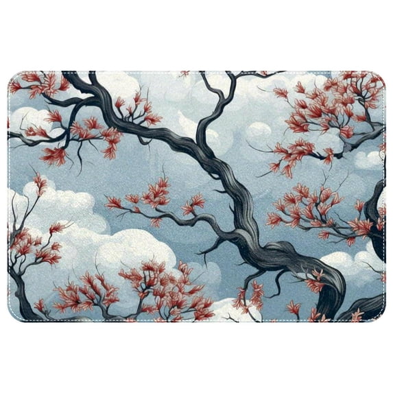 Tree Polyester Non-Slip Machine Washable Chair Mats Floor Mat Area Rug Set