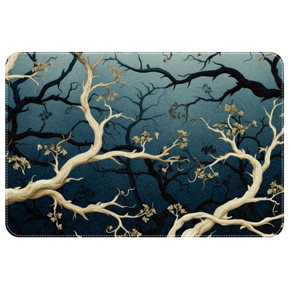 Tree Polyester Non-Slip Machine Washable Door Rug Game Mat Door Mats