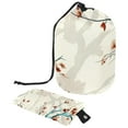 Tree Portable Drawstring Foldable Travel Laundry Bags, Mesh Bag, and