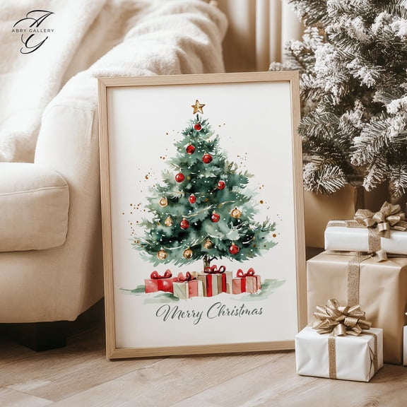 Tree Poster, Festivewall Art, Unframed Poster Size 24x36