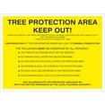thumbnail image 1 of Tree Protection Area Keep Out Sign Construction Warning Signs, Keep Out Signs, Forestry Signs Metal Sign Danger Warning Notice Safety Tin Sign 12x16 Inch, 1 of 5