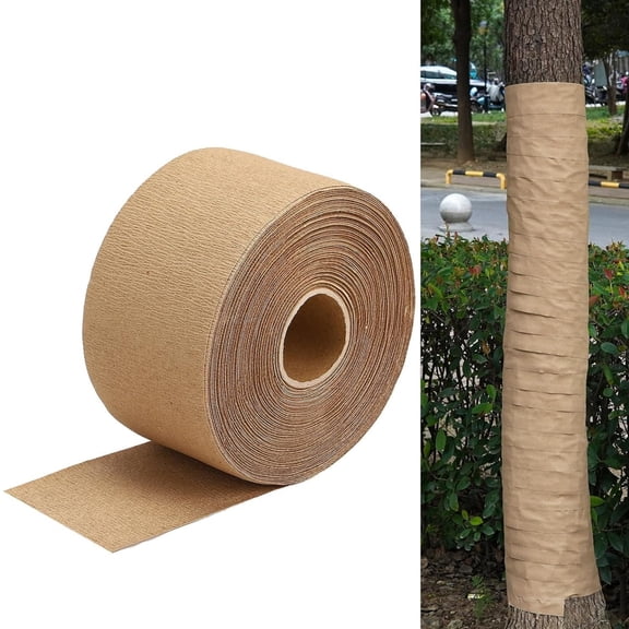 Tree Protector Paper Wraps 2.8 in*16.4 ft Tree Wrap for Damaged Bark Winter Resistant Tree Bark Repair Wrap Breathable Tree Wrap Bandage for Protect Against Frost Keeping Warm and Moisturizing