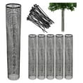 thumbnail image 1 of Tree Protectors 5-Pack - Mesh Tree Guard for Saplings & Fruit Trees - Heavy Duty Trunk Protector from Trimmers - 12-4 Inch Diameter, 1 of 8