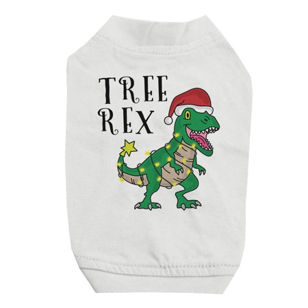 Tree Rex Cute Christmas WHITE Pets Shirt Holiday Gift
