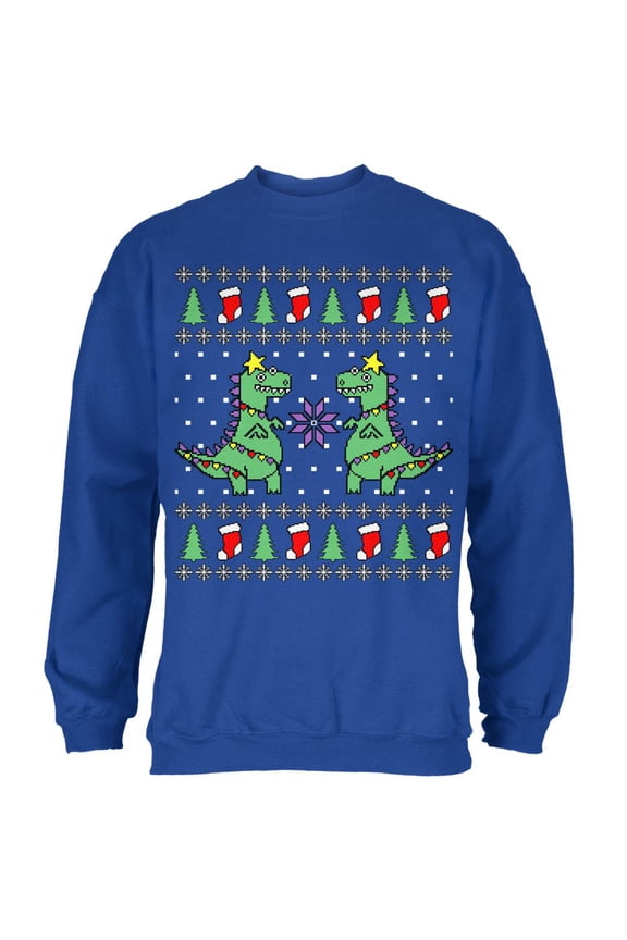 Tree Rex T Rex Ugly Christmas Sweater Mens Sweatshirt