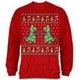 thumbnail image 1 of Tree Rex T Rex Ugly Christmas Sweater Mens Sweatshirt, 1 of 1