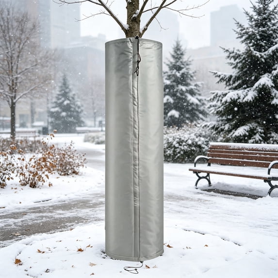 Tree Rhizome Protector Cover for Cold Weather, Aluminum Foil Insulation Guard for Landscaping Trees, Shrubs, Palm Saplings, Winter Windproof Sun Shield