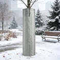 thumbnail image 1 of Tree Rhizome Protector Winter Cold Protection Cover for Trees and Shrubs, Aluminum Foil Insulated Tree Trunk Wrap for Freeze Frost Wind Sun Protection, 100x30cm, 100%Oxford Cloth Construction, Gray, 1 of 6