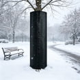 thumbnail image 1 of Tree Rhizome Protector Winter Cold Protection Cover for Trees and Shrubs, Aluminum Foil Insulated Tree Trunk Wrap for Freeze Frost Wind Sun Protection, 100x30cm, 100%Oxford Cloth Construction, Black, 1 of 6