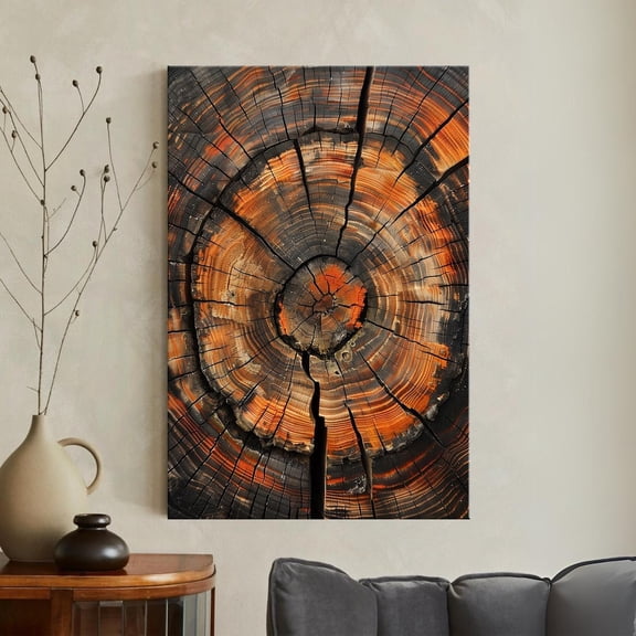 Tree Ring Wood Texture Poster, Unframed Paper Poster 11x14in