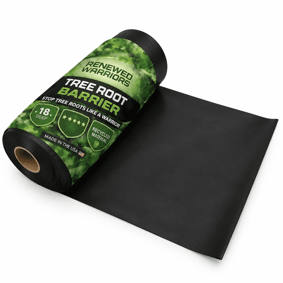 Tree Root Barrier Hdpe Rhizome Control 18in X 15ft-62.5mil