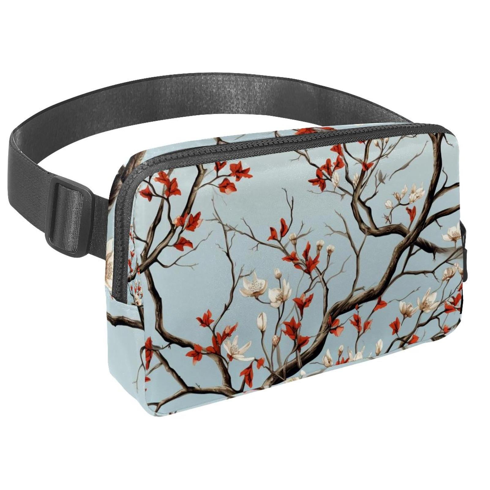 Tree Running Belt Fanny Packs Waist Packs with Extension Strap Unisex Lightweight Adjustable