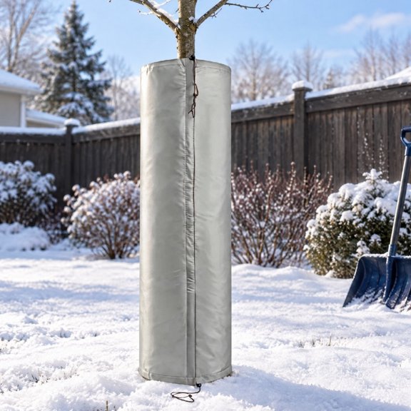 Tree Sapling Winter Protection Cover, Garden Young Tree Protector Wrap, Warm Trunk Cover for Cold Weather Frost Protection Outdoor Plants