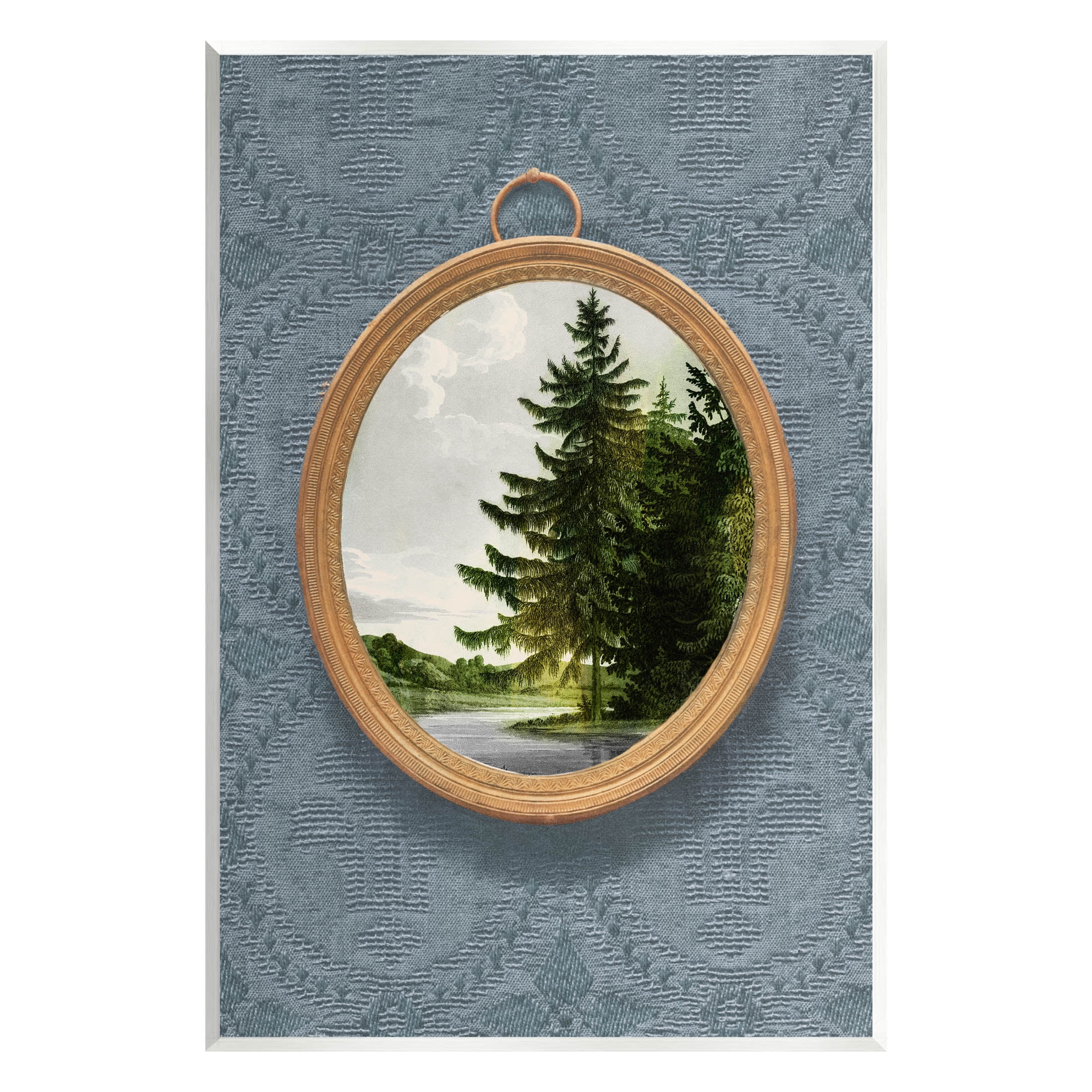 Tree Scene View Vintage Pattern Landscape Graphic Art Unframed Art Print Wall Art