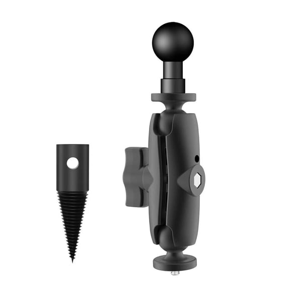 Tree Screw Camera Mount with Locking Adjustable Arm, 1/4inch Threaded Tip, Quarter Thread Fitting and Head for Installation