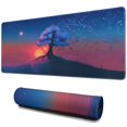 thumbnail image 1 of the Tree and the Setting Sun &nbsp;desk Mouse Padwaterproofno Slip&nbsp;for Office Home Work Gaminggaming Mouse PadRubber Base Mousepad with Stitched Edges 31.5x11.8inches, 1 of 7