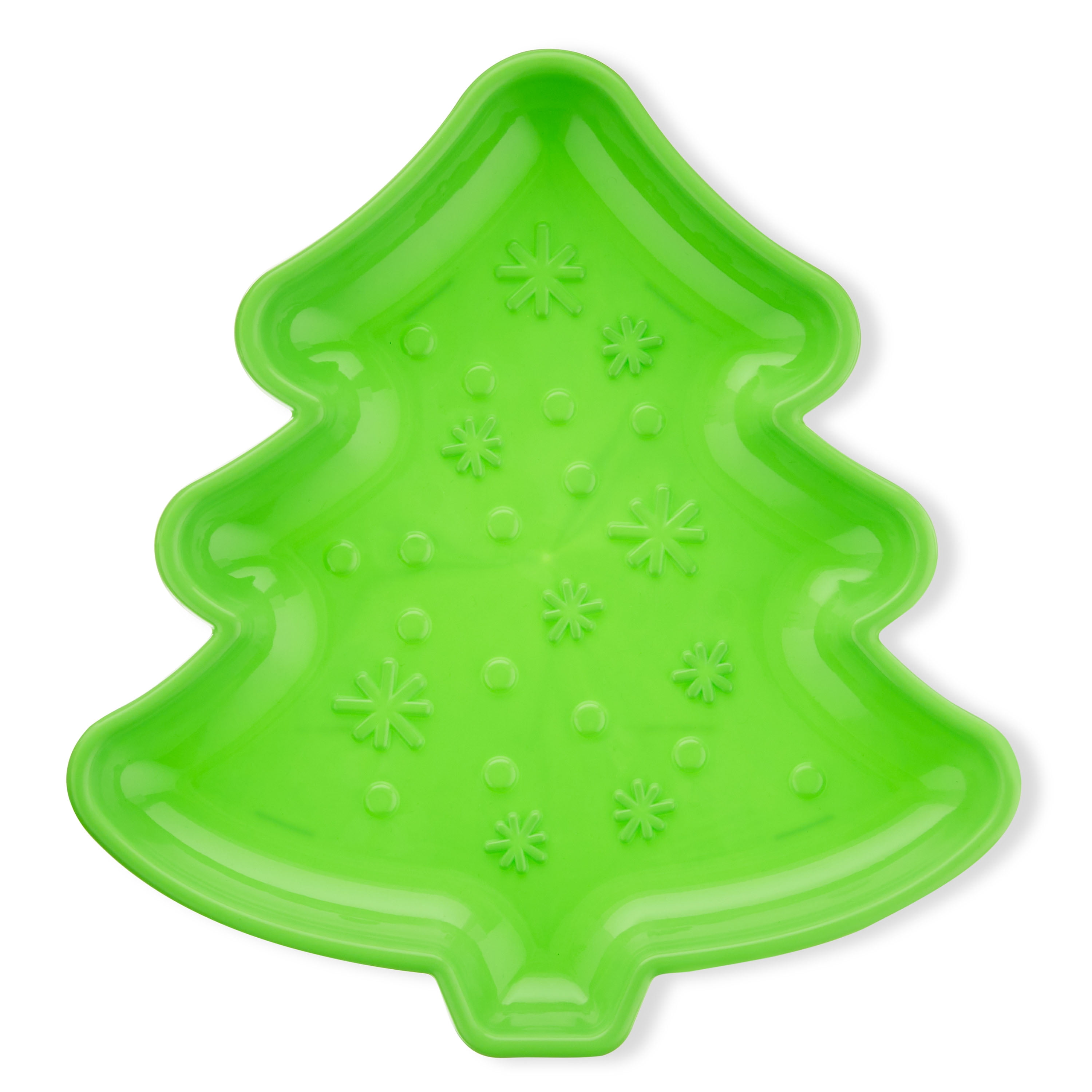 TreeShaped Plastic Cookie Tray, Green, by Holiday Time