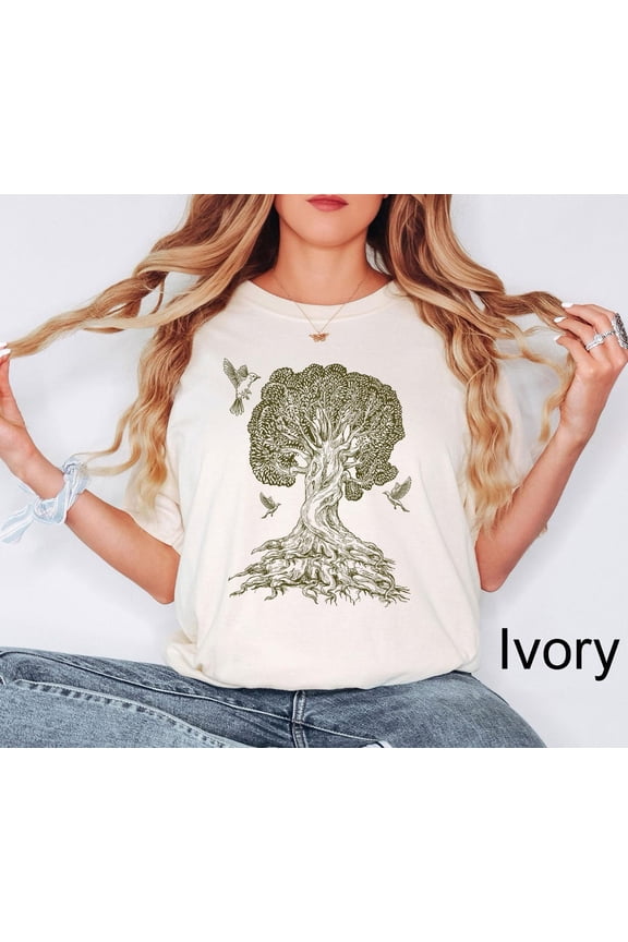 Tree Shirt, Gnarled Tree T-shirt, Men's Graphic Tee, Tree of Life Shirt, Scatterbrain Tees, Cool , Gnarled Tree Shirt