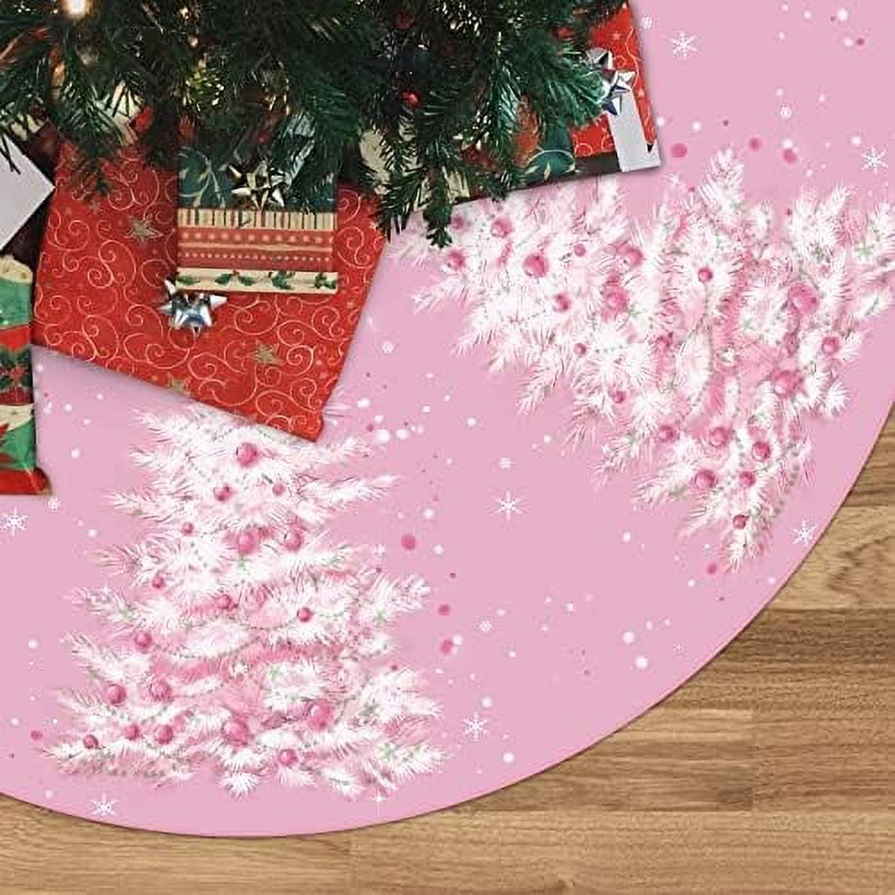 Pink Christmas Tree Skirt 