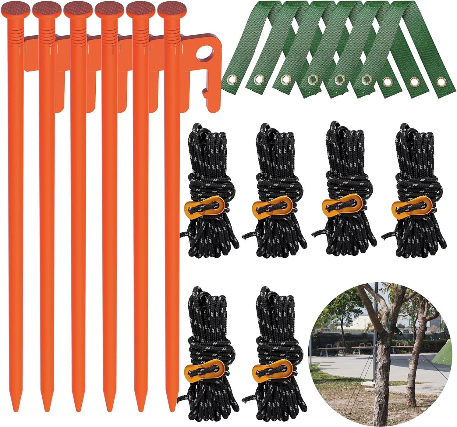 Tree Stake Kit Heavy Duty Tree Stakes And Supports For Leaning Trees