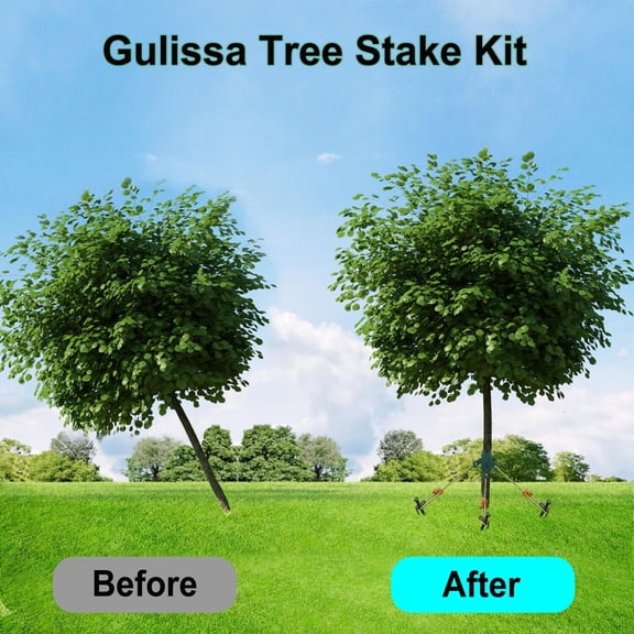 Tree Stake Kit Heavy Duty Tree Stake Kits Include 3 PCS Steel Stakes11.8 Inch...