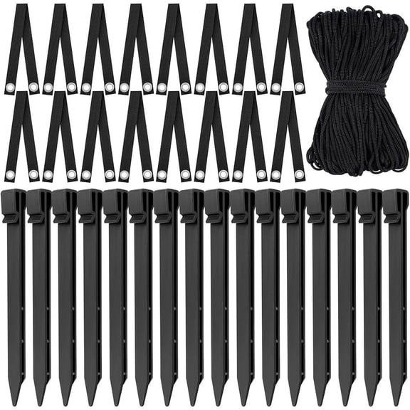 Tree Stake Kit Tree Stakes Straps Rope Young Trees Anchoring Kit for Fix Sapling