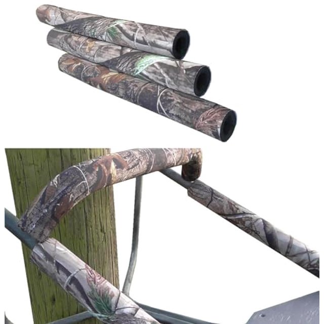 Tree Stand Rail Pads, Shooting Rail Pads Timber Camo for Ladder