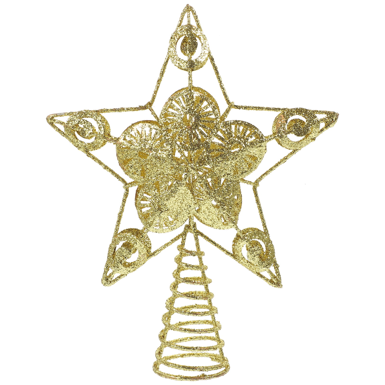 Tree Star Decoration Home Vintage Christmas Decorations Holy Topper