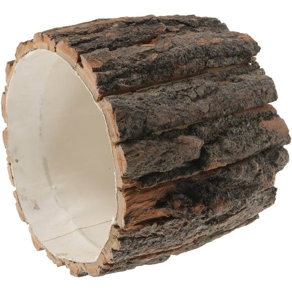 Tree Stump Pot Pastoral Flower Box Bark Planter Succulent Log