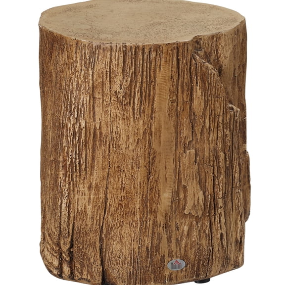 Natural - looking tree stump stool / Great for displaying plants / Stable on uneven floors