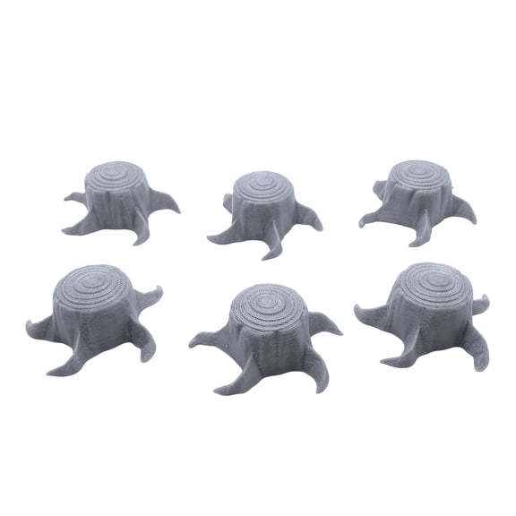 Tree Stumps, Terrain Scenery for Tabletop 28mm Miniatures Wargame, 3D Printed and Paintable, EnderToys