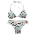 thumbnail image 1 of Tree Stylish Bikini Set with Detachable Sponge & Adjustable Strap, 2-Pack One-Piece Swimsuits for All Scenes, 1 of 6