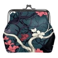 thumbnail image 1 of Tree Stylish Microfiber Coin Purse with Zinc Alloy Jaws, 4.3x4.7 in/11x12 cm - Fashionable and Functional Mini Wallet, 1 of 7