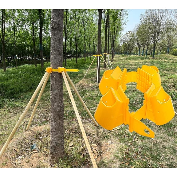 Tree Support Holder,Tree Staking and Supports Kits for Young or Adult Trees Against Bad Weather,Prevents Trees from Leaning (Tree=3in6in)