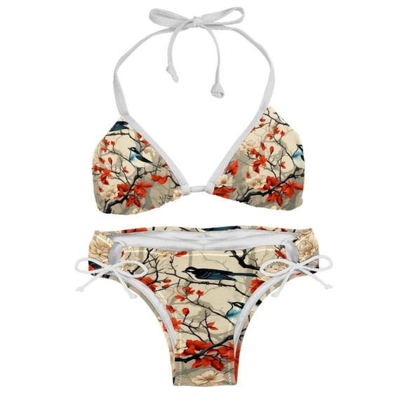 Tree Swim Suit Bikini Set with Detachable Sponge & Adjustable Strap, Two-Pack - Ideal for Beach & Pool Parties!