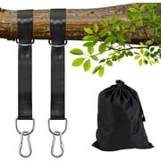 Tree Swing Hanging Straps Kit Holds 2000 lbs,5ft Extra Long Straps Strap with Safer Lock Snap Carabiner Hooks Perfect for Tree Swing & Hammocks, Carry Pouch Eas