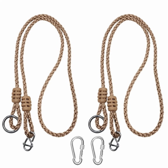 Tree Swing Straps Heavy Duty, Adjustable Tree Rope Swing (2 Pack) - PE Rope Extensions for Outdoor Swings, Hammocks, and Playground Sets - 5.9ft Length (Carrying 410 pounds)