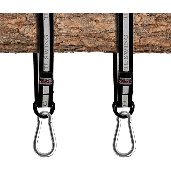 Tree Swing Straps,Tree Swing Hanging Kit,2 PCS 55cm / 22inches Heavy Duty Hanging Straps Holds 440 lbs with Carabiner Perfect for Tree Swing, Rope Swing,Hammock, Plank