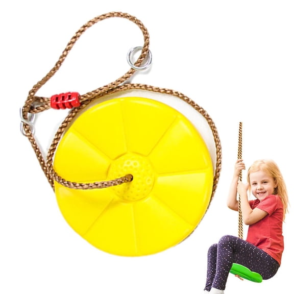 Tree Swing for Kids, Single Disc Seat and Climbing Rope Set, Treehouse and Outdoor Playground Accessories
